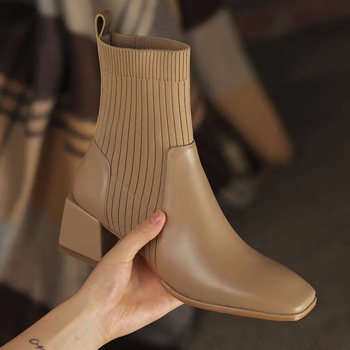 Vivique Knit Ankle Boots