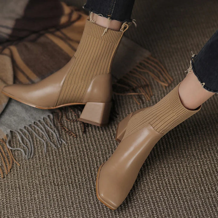 Vivique Knit Ankle Boots