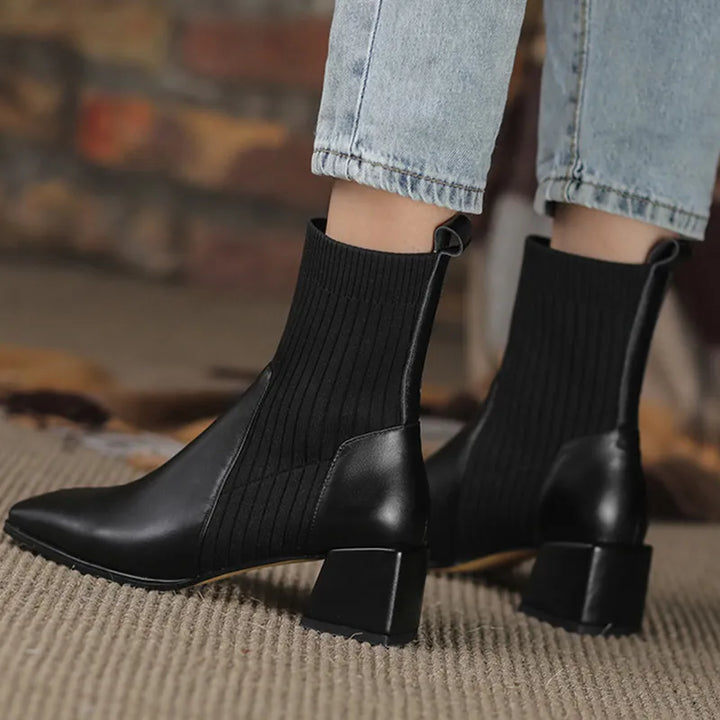 Vivique Knit Ankle Boots