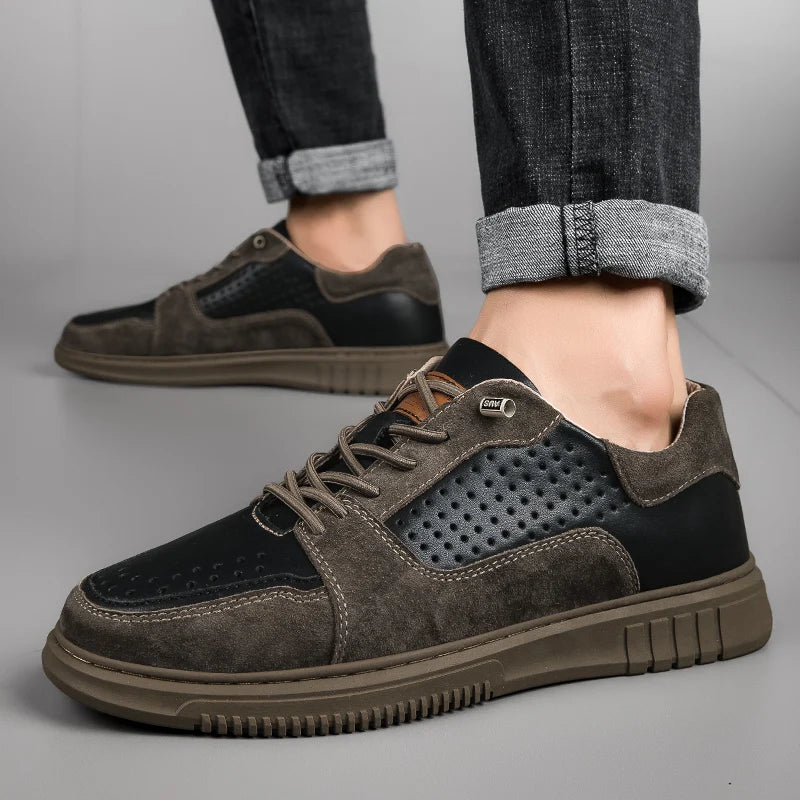 UrbanTrek™ Genuine Leather Sneakers