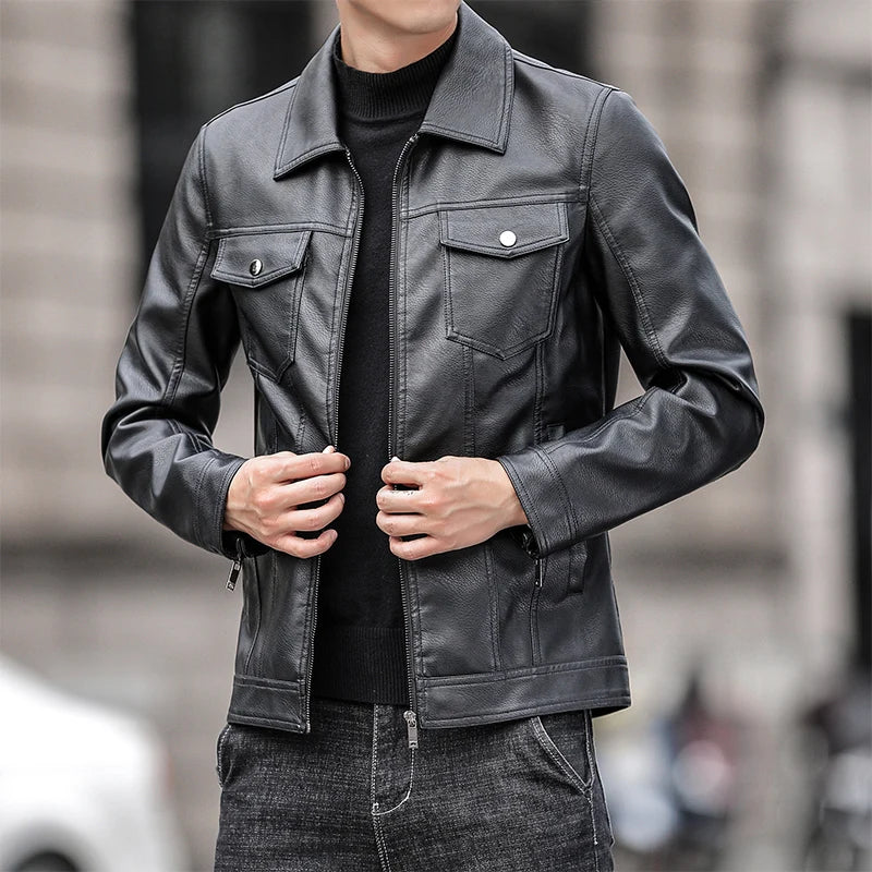 Estilo Premium Faux Leather Jacket