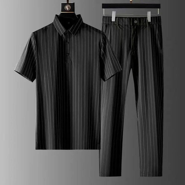 Fiero Two Piece Pinstripe Set