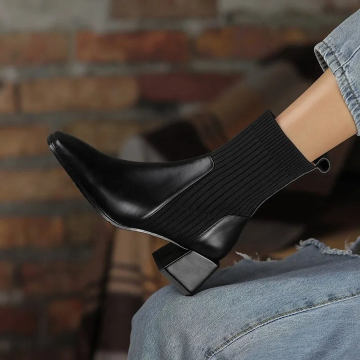 Vivique Knit Ankle Boots