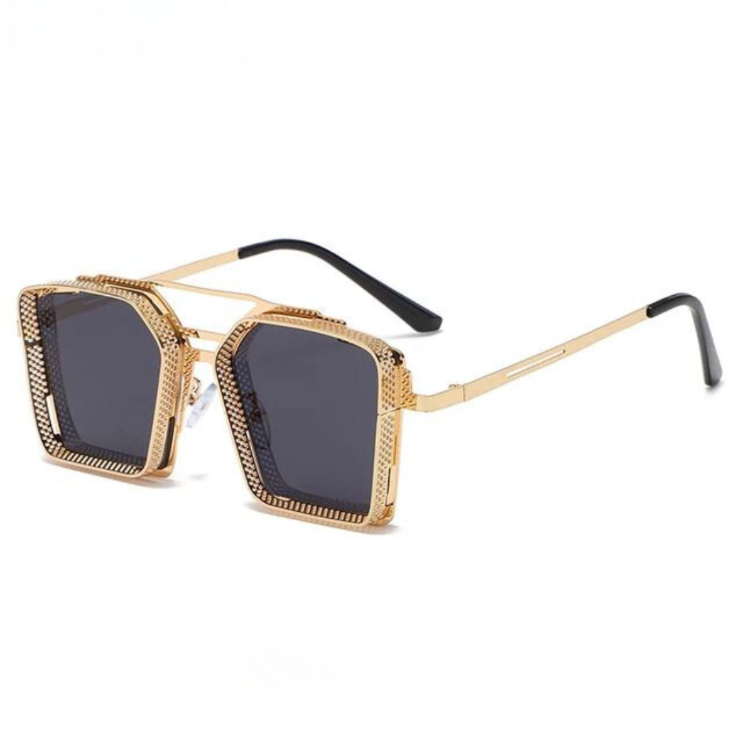 OptiLuxe™ Retro Steampunk Sunglasses