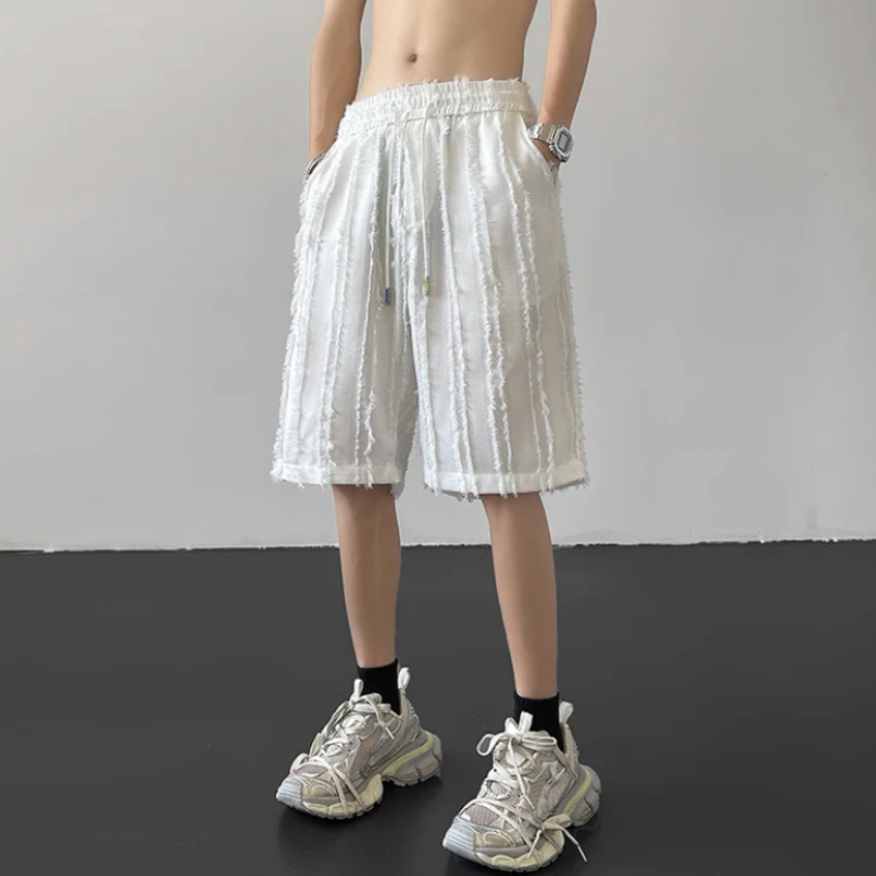 Eclipse Frayed Denim Shorts