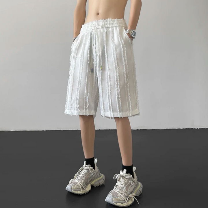 Eclipse Frayed Denim Shorts