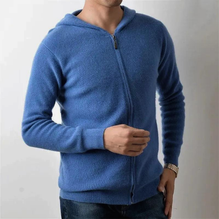 Henrik 100% Cashmere Zip-Up Hoodie