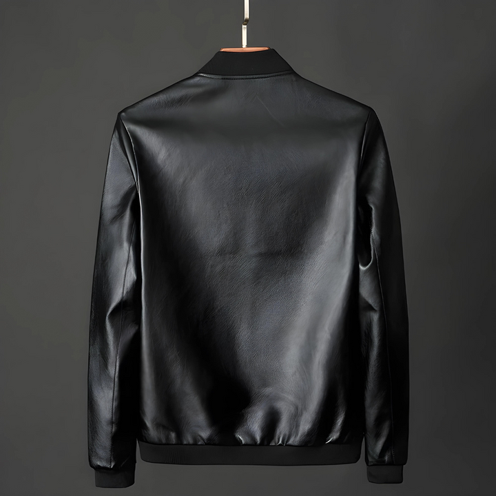 Estilo Faux Leather Bomber