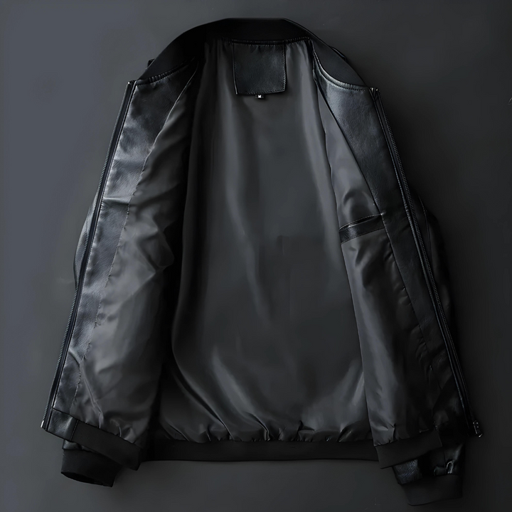 Estilo Faux Leather Bomber