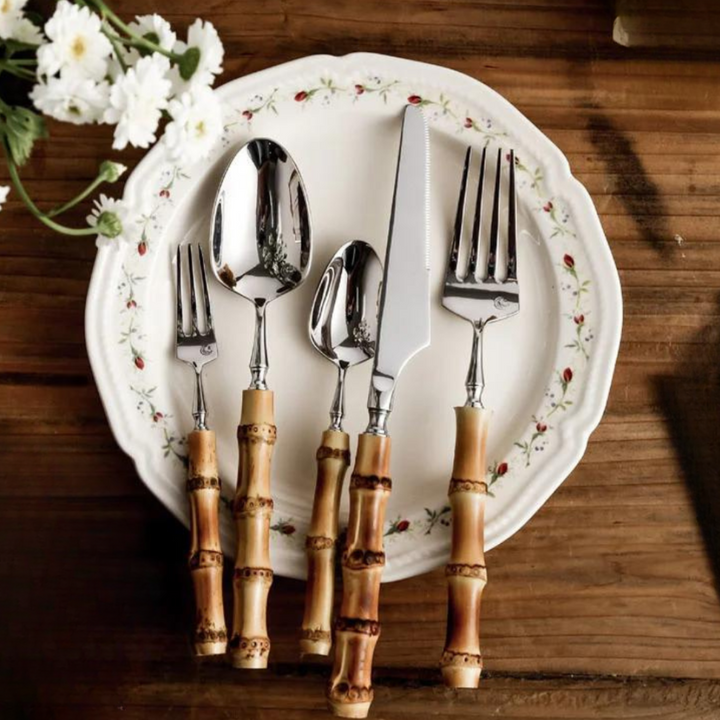 Savoré™ Bamboo Handled Cutlery Set