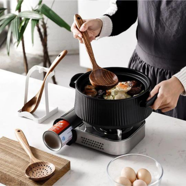Mixelle™ Rustic Teak Wood Utensils Set