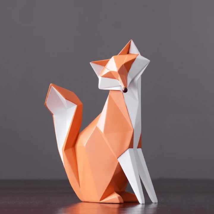 HouseCraft™ Modern Geometric Fox Figuirines